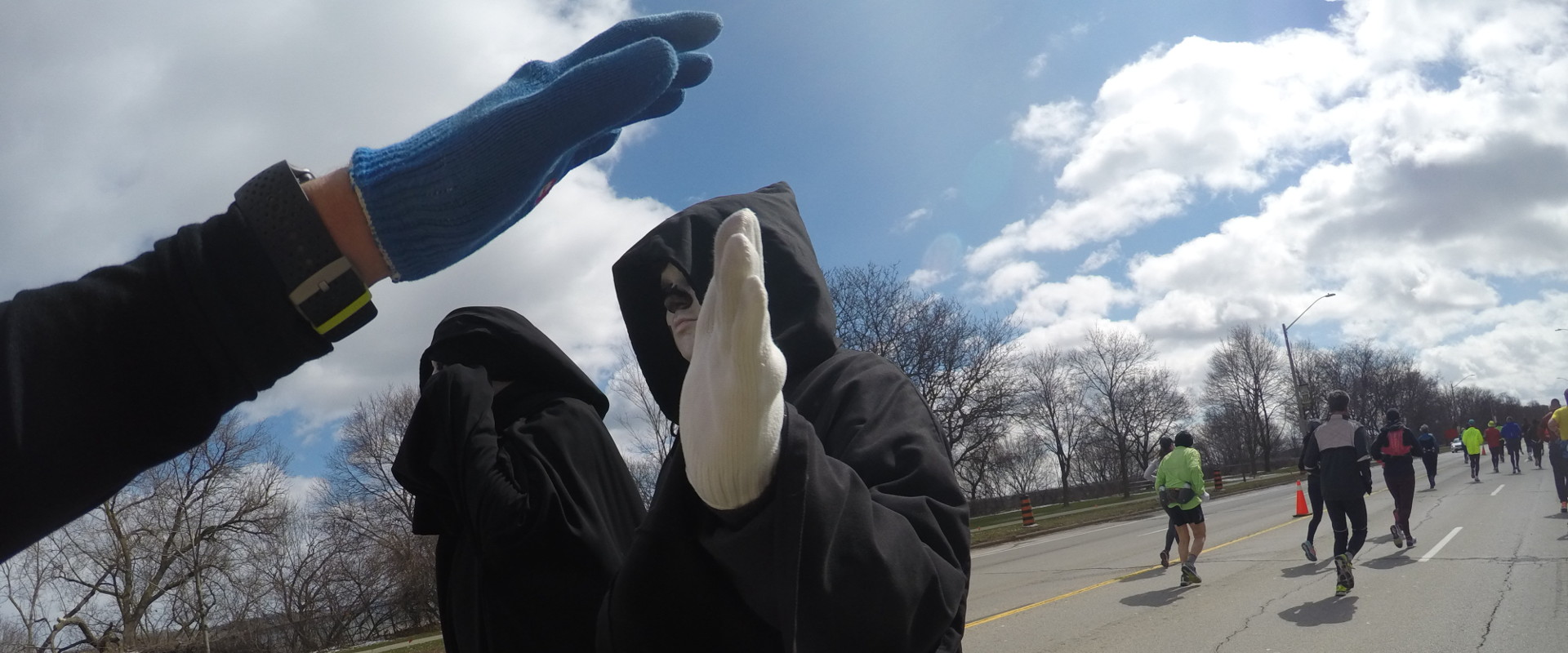 Grim reapers at Around The Bay 30km, Hamilton